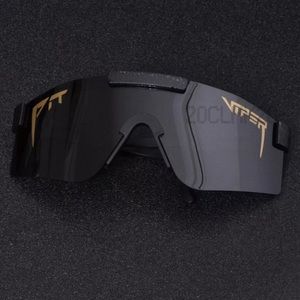 ✅ Pit Viper Black and gold Polarized Sunglasses